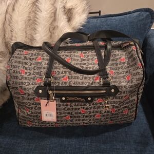 Juicy Couture Gothic Heart Weekender Duffel Bag Black HeartBrand new with tags